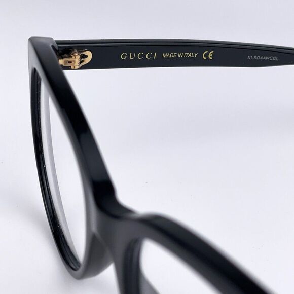 SALE! NEW GUCCI LOGO GG0329O 004 Black Multicolor Demo Round Women Eyeglasses main image 9